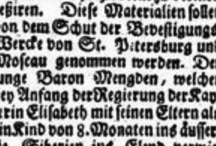 Eine Happy-End-Geschichte aus dem 18. Jahrhundert. Beitrag zur Familiengeschichte derer von Mengden